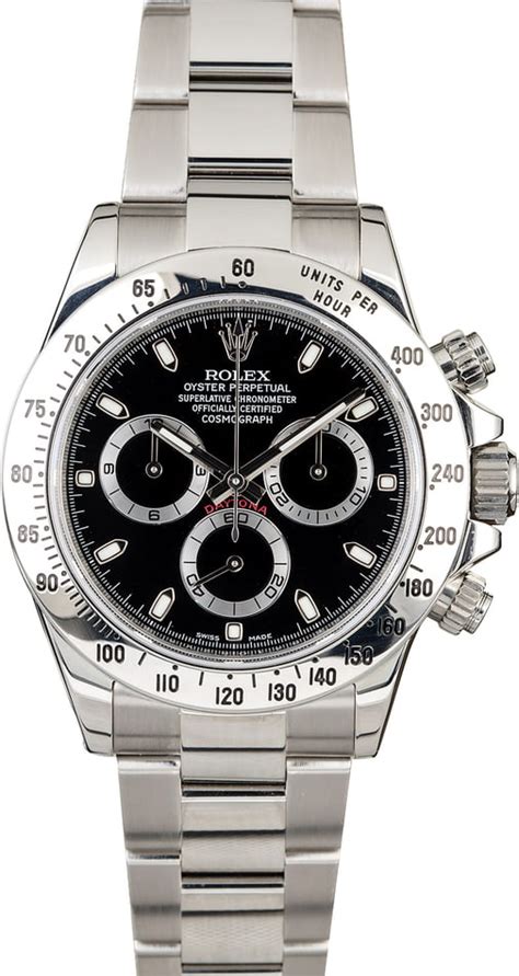 rolex daytona as new condition black face